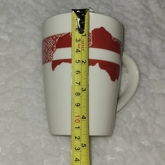 Latvija White and Red Mug - Picture 10 of 10